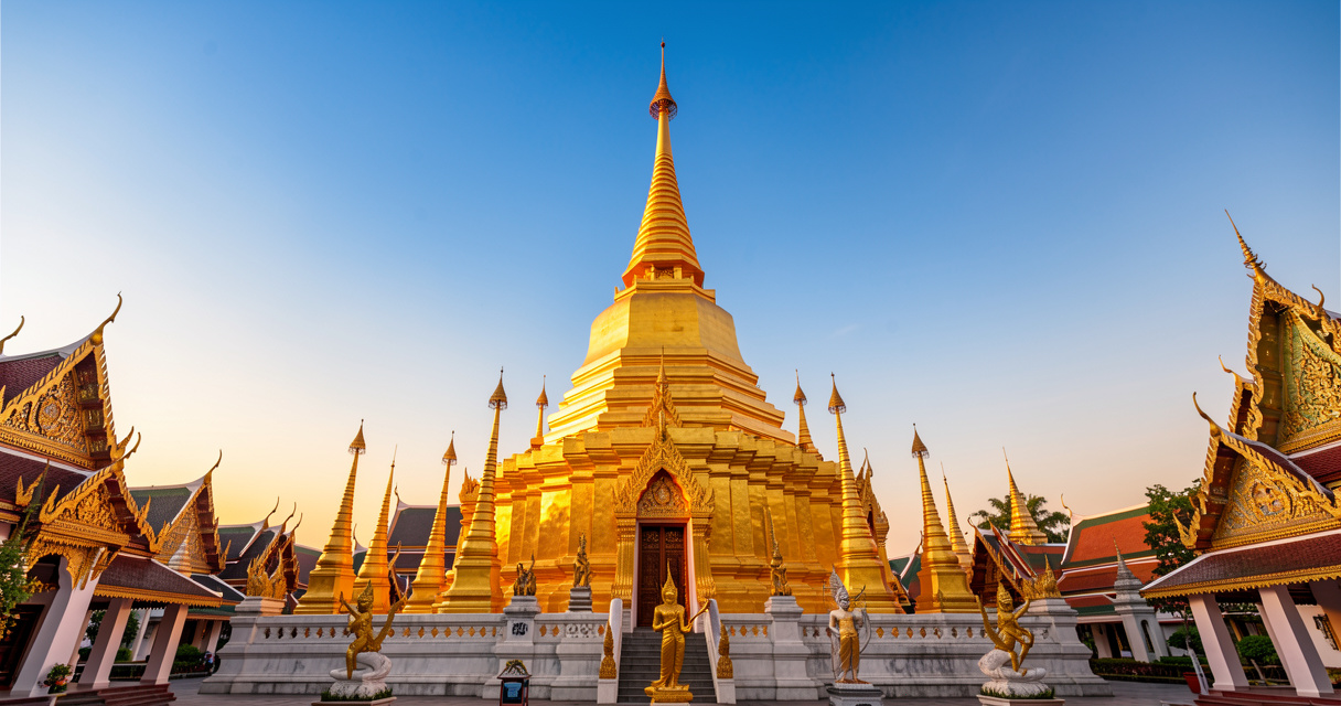 Stupa doré That Luang, symbole de Viangchan, la capitale du Laos