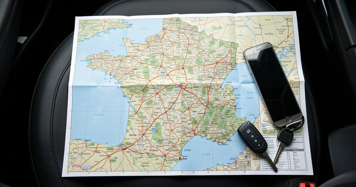 Préparer un itinéraire avec une carte routière détaillée de la France
