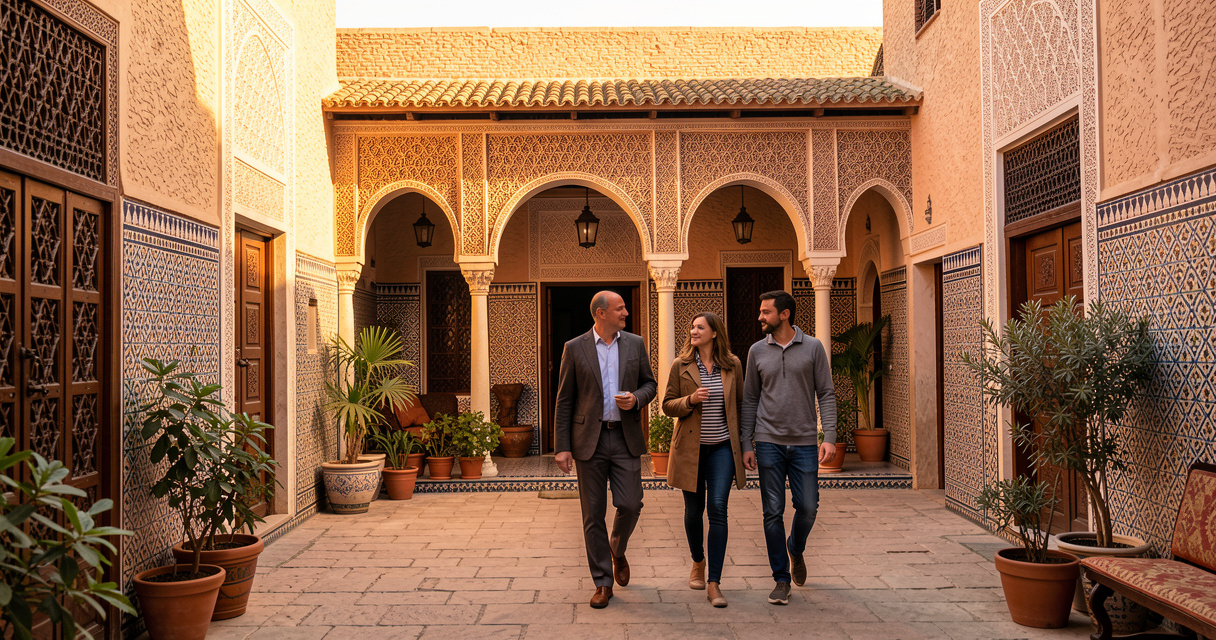 Azami Voyage à Fès : guide et voyageurs dans la médina marocaine