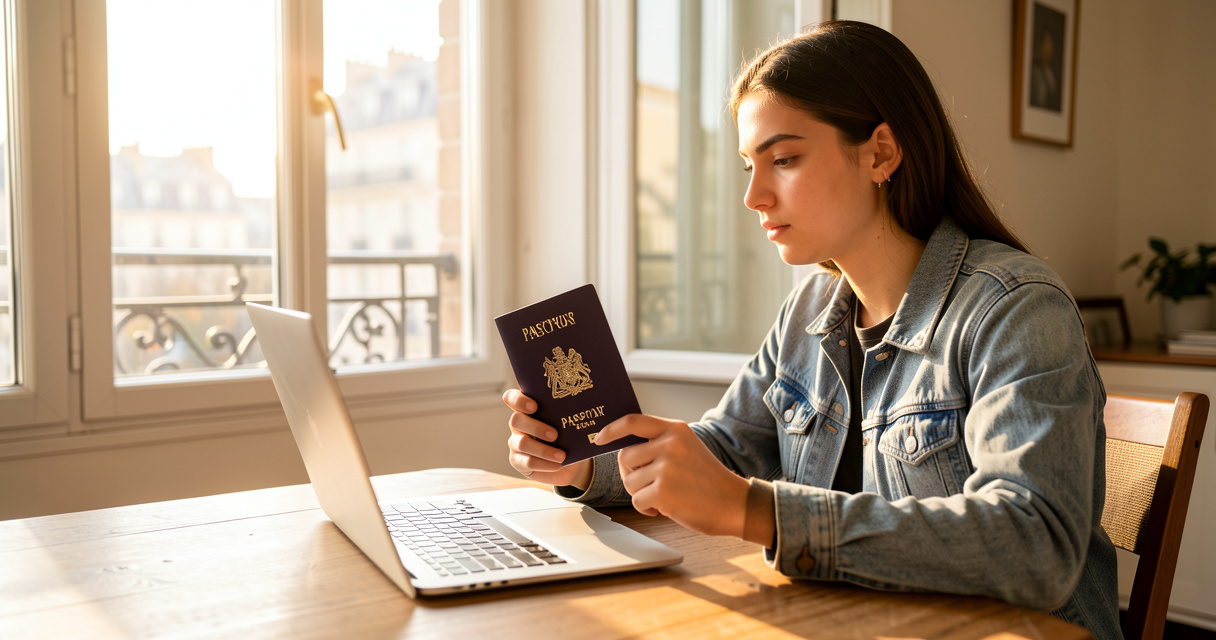 Étudiant international validant son visa VLS-TS en ligne sur l'ANEF